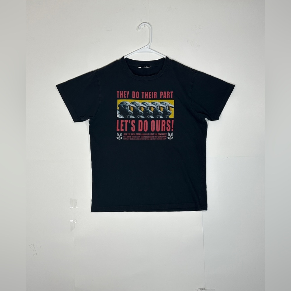 Vintage Xbox 360 Halo 3 UNSC Recruit T-Shirt Microsoft Game 2007 Men’s S-M? RARE